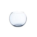 WGVi Clear Glass Tea Light Votive Candle Holder, Width 3", Height 2.5", Small Globe Bubble Bowl Round Vase, Tabletop Décor Container Terrarium, 1 Piece