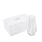 Small Crystal Flower Bud Vase Decorative Vase for Home or Dinner Table Outline Dimensions W2.8 x H5.9 with Gift Box - size: 7x15cm