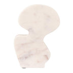 Decorative Abstract Marble Sculptures, Set of 2 Styles, White