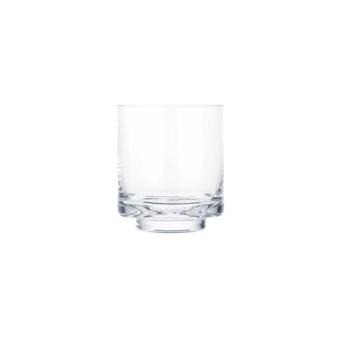 WGVI Clear Glass Pedestal Hurricane Candle Holder, 3.8" W, 4.7" H, Footed Decorative Vase for Pillar Candles, Elevated Cylinder Candleholder on a Riser Round Base, Home Décor, 1 Piece - size: 5"H