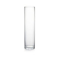 WGVI Quality Thick Weighted Tall Clear Cylinder Glass Vases, 4" W x 16" H, Flower Arrangement Floating Candle Holders Wedding Centerpieces Event Floral Container Accent Home Decor, 1 Piece - size: 4"x16"H