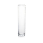 WGVI Quality Thick Weighted Tall Clear Cylinder Glass Vases, 4" W x 16" H, Flower Arrangement Floating Candle Holders Wedding Centerpieces Event Floral Container Accent Home Decor, 1 Piece - size: 4"x16"H