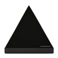 Amazing Gemstone Black Agate Pyramid Crystal Healing Stones - 2" Great Pyramid Figurine of Natural Stone Pyramid for Meditation, Reiki, Chakra Balancing and Crystal Pyramids Grid - color: Black Agate