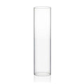 WGVI Hurricane Candle Holder Sleeve, Wide 2.5", Height 10", Clear Glass Cylinder Candleholder, Chimney Tube, Open Ended Candle Shade, 1 Piece - size: 2.5"x10"H