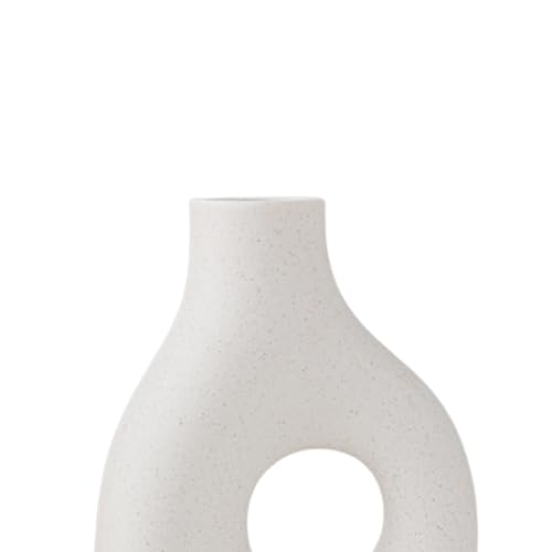 Abstract Vase Ceramic Geometric Flower Vase Modern Bunch Storage Desktop Plant Pot Holder Planter for Side Table Living Room, Style A