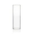 WGVI Hurricane Candle Holder Sleeve, Wide 2.5", Height 8", Clear Glass Cylinder Candleholder, Chimney Tube, Open Ended Candle Shade, 1 Piece - size: 2.5"x8"H