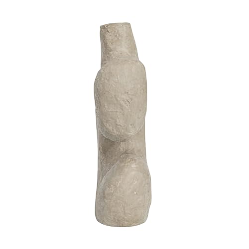 Bloomingville Grey Paper Mache Vase - color: Gray