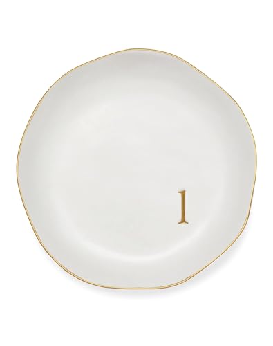 Personalized Ceramic Ring Dish - Monogrammed Jewelry Tray, Handcrafted Room Decor Engagement Wedding Present - Mothers Day Valentines Christmas Birthday Gift Women, Engraved Initial l - style: l