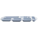 G.E.T. 6 Compartment School Cafeteria Tray, Left Handed, 10" x 15", French Blue 12 - color: French Blue, size: 10" x 15", style: 12 Pack Left Handed Trays
