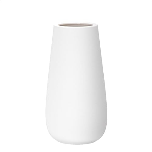 D'vine Dev 8 Inch Ivory Elegant Oval Ceramic Vase for Flowers, Home Décor Vase with Design Box, VS-LD-A-2 - color: Ivory, size: 8 Inch