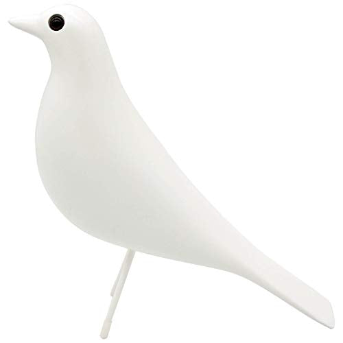 Mid Century Sculpture House Bird - Office Decor Desk Dove Ornament Arts Gift Replica (White) - color: White