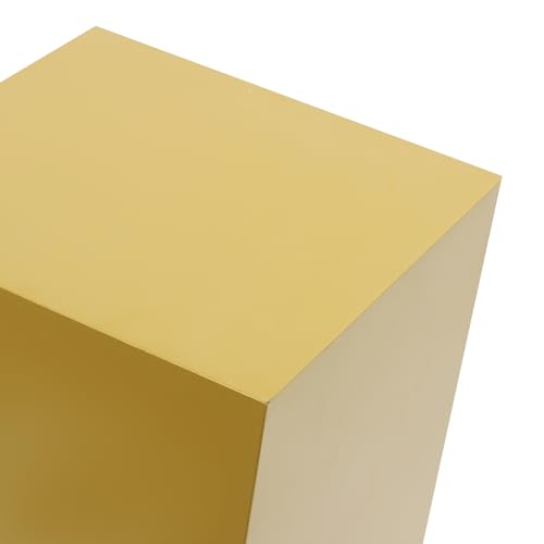 3/6 PCS Square Tall Pedestal Stand Metal Square Pedestal Stand Tall Pedestals Cake Stands for Party Wedding Birthday (Gold, 3Pcs) - color: Gold, size: 3Pcs