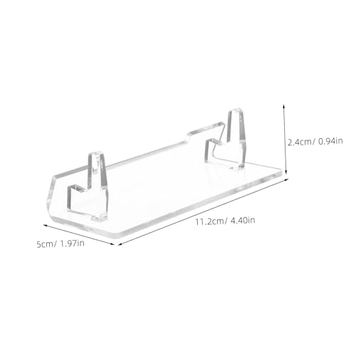 TEHAUX Transparent Acrylic Tablet Holder Minimalist Display Stand for Mobile Phones and Game Consoles for Office Desk and Home Decor Sturdy and Portable Design