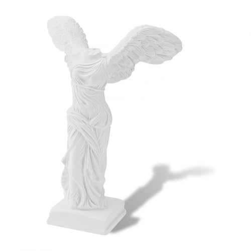 5 Inch Winged Victory of samothrace Statue, Resin White Art Greek & Roman Mythology Classical Goddess Winged Victory Sculpture for Home Decor,Goddess of Victory Samothrace Statue - style: Samothrace Statue
