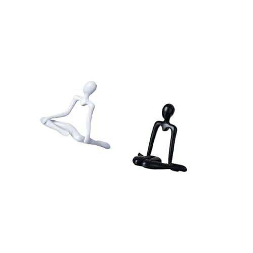 Baoblaze Creative Thinker Abstract Sculpture Decorative Figurine Unique Tabletop Ornament Statue for Entrance Bedroom Cabinet Bookshelf Housewarming Gift
