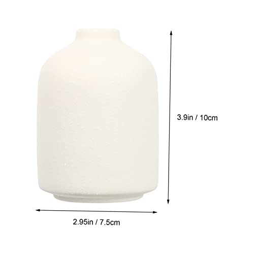 1pc Ceramic Flower Vase for Home Decor Minimalist Design Small Matte Finish Adornment for Living Room Office Balcony and Centerpieces for Dried Flowers and Decorative Arrangements