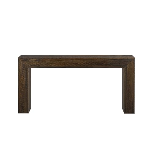 Plank+Beam 66 Inch Camden Console Table - Solid Pine Wood, Easy Assembly for Living Room or Entryway, Rustic Barnwood - color: Rustic Barnwood, size: 66 Inch