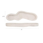Bloomingville Organic-Shaped Marble Tray, White