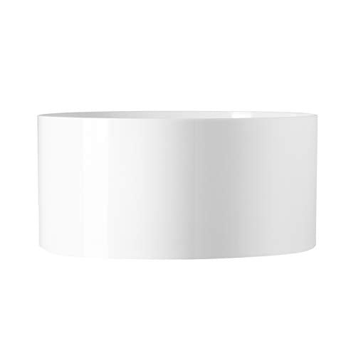 Royal Imports Flower Acrylic Vases Cylinders - Decorative Centerpiece Display for Home or Wedding - Non Breakable Plastic, 8X4 - White - size: 8"x4"
