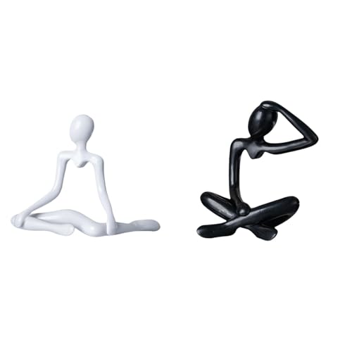 Baoblaze Creative Abstract Thinker Sculpture Decorative Figurine Unique Modern Ornament for Entrance Bedroom Shelf Desk Housewarming Birthday Gift Collection