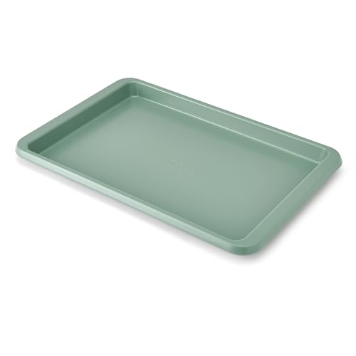 KitchenAid Nonstick Swiss Engineered Aluminized Steel Baking Sheet, Dishwasher Safe, 9 x 13 Inch, Cardamom - color: Cardamom, size: 9 x 13 Inch