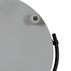 Kate and Laurel Bruillet Farmhouse Round Tray, 15 inch Diameter, Rustic Gray, Wooden Tray for Coffee Table - color: Gray