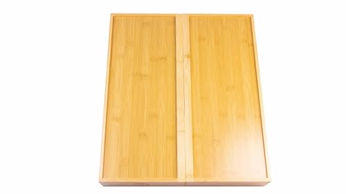 Varella Living Bamboo Drawer Organizer – Adjustable Silverware and Utensil Tray for Kitchen