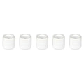 Mega Candles 5 pcs White 1/2 Inch Diameter Ceramic Chime Ritual Spell Candle Holders, Great for Casting Chimes, Meditation, Rituals, Spells, Vigil, Witchcraft, Wiccan Supplies - color: White, size: 5 Pieces