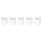 Mega Candles 5 pcs White 1/2 Inch Diameter Ceramic Chime Ritual Spell Candle Holders, Great for Casting Chimes, Meditation, Rituals, Spells, Vigil, Witchcraft, Wiccan Supplies - color: White, size: 5 Pieces