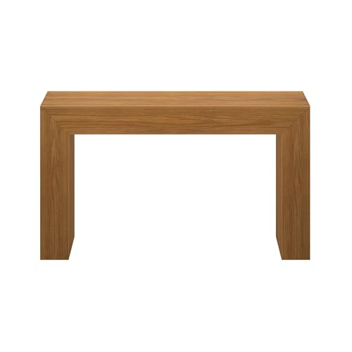 Plank+Beam Grand Console Table, 56 Inch Solid Wood Modern Sofa Table, Narrow Entryway Table for Hallway, Behind The Couch, Living Room, Foyer, Pecan Wirebrush - color: Pecan Wirebrush, size: 56 Inch