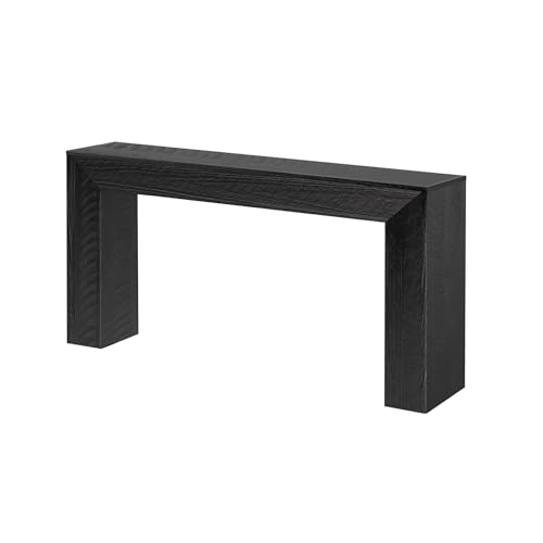 Plank+Beam 66 Inch Camden Console Table - Solid Pine Wood, Easy Assembly for Living Room or Entryway, Rustic Char - color: Rustic Char, size: 66 Inch