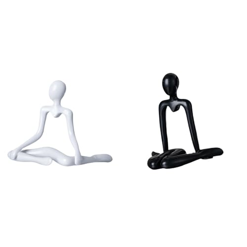 Baoblaze Creative Thinker Abstract Sculpture Decorative Figurine Unique Tabletop Ornament Statue for Entrance Bedroom Cabinet Bookshelf Housewarming Gift