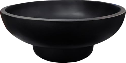 10" Large Decorative Bowl decor - Decorative Bowls for Home Decor,Modern Home Decor,Ruffle Decor key bowl,bowl for keys,Black - color: 10.24"Black