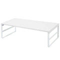 LIHIT LAB Desktop Stand, 9.8 x 23.2 x 6.3 inches, White (A7333-0) - color: White, size: 9.8" x 23.2" x 6.3", style: Single
