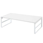 LIHIT LAB Desktop Stand, 9.8 x 23.2 x 6.3 inches, White (A7333-0) - color: White, size: 9.8" x 23.2" x 6.3", style: Single