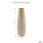 Hosley 16 in High Brown Metal Vase, Ideal for Dried Flowers Gift for Floral Arrangements Wedding Home Spa Votive Candle Gardens - color: Brown 1