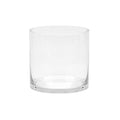 8" Wide 8" Tall Large Hand Blown Sturdy Clear Cylinder Glass Vase, Centerpiece Flower Vase for Rose, Tulip, Boquets, Hurricane Candle Holder (1, 8"x8") - size: 8"x8"
