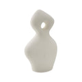 Signature Design by Ashley Arthrow Modern 14 in. Ceramic Abstract Sculpture, White - size: 8.13" W x 5" D x 14.75" H