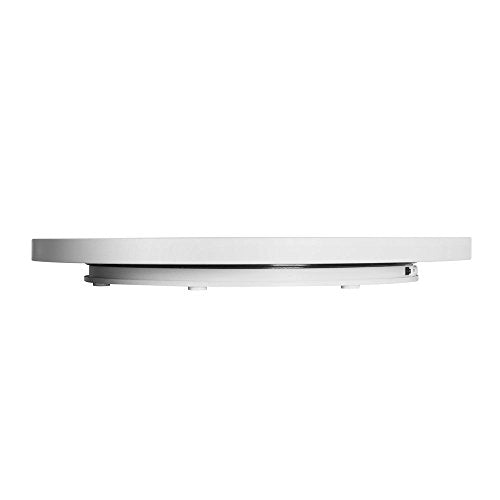 Fotoconic White Electric Motorized Rotating Turntable Display Stand, 24 Inch / 60cm Diameter, 180 Lb Centric Loading for Shop Display - size: White 24", 180 Lb Max Loading