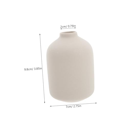 Happyyami Ceramic Flower Vase Modern Minimalist Aesthetic Vase for Home Decor Stylish Centerpieces for Living Room Office Table Arrangements Elegant Smooth Surface Versatile
