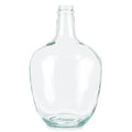 MDLUU Glass Jug Vase 10" Tall, Clear Flower Vase, Decorative Bottle Vase for Dining Room, Bedroom, Bathroom, Mantel - style: without twine rope