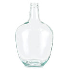 MDLUU Glass Jug Vase 10" Tall, Clear Flower Vase, Decorative Bottle Vase for Dining Room, Bedroom, Bathroom, Mantel - style: without twine rope