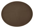 Winco 26" x 22" Premium Fiberglass Tray, Non-slip, Brown, Oval - color: Brown, size: 26.6" x 21.9" x 1.1"