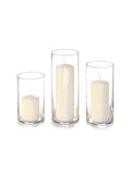 yummi Set of 36 Slim Pillars and Cylinder Vases - Ivory - color: Ivory