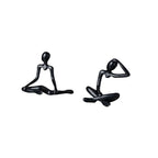 Fenteer Thinker Figurine Abstract Sculpture Desktop Ornament Minimalist Statue Creative Hollow Design Made of Pp Suitable for Office Home Decoration Gift