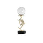 Statue Decorations Modern Light Luxury Crystal Dolphin Shape Home Furnishings Living Room Wine Cabinet Desktop Decoration Home Decor Object(Small) - size: Small