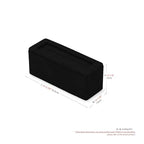 Microfiber Jewelry Ring Bangle Display Stand Rings Bangles Display Organizer Stand (Black) - size: 3.35" x 1.18" x 1.18"