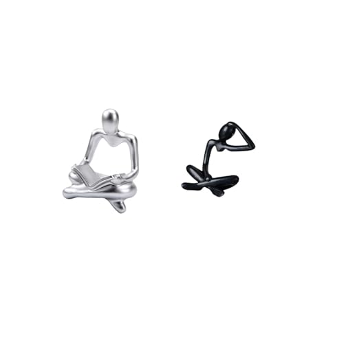 Baoblaze Innovative Abstract Thinker Sculpture Figurine for Modern Living Room and Shelf Decoration Unique Tabletop Ornament Birthday Gift Collection
