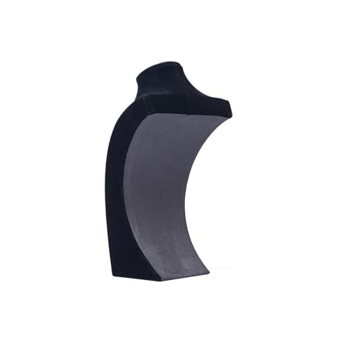 Necklace Bust Stand for Selling, Black Velvet Necklace Display Holder, Jewelry Necklace Organizer Rack for Home Use or Shop Show (13" Height) - color: Black Velvet, size: 13" Height (1pc)