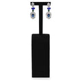 Microfiber Jewelry Earring Display Stand Earring Display Organizer Stand (Black, Medium) - size: 1.57" x 1.57" x 6.89"